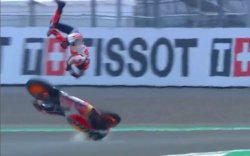 Kecelakaan saat Sesi Pemanasan MotoGP Mandalika, Marquez:&nbsp;Saya Baik-baik Saja&nbsp;