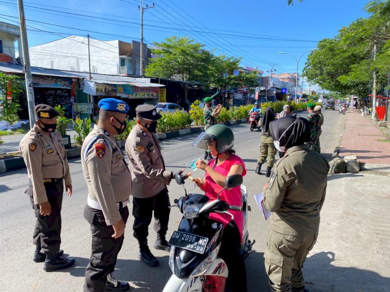 Polres Bulukumba Gelar Operasi Yustisi Prokes Covid-19