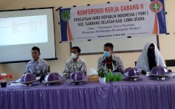 Hadiri Konferensi Kerja PGRI Sabbang, Ketua PGRI Lutra: Semua Guru Harus Aktif 