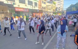 Senam Pagi Pemerintah Kecamatan Bontoala Bersama Pj RT-RW