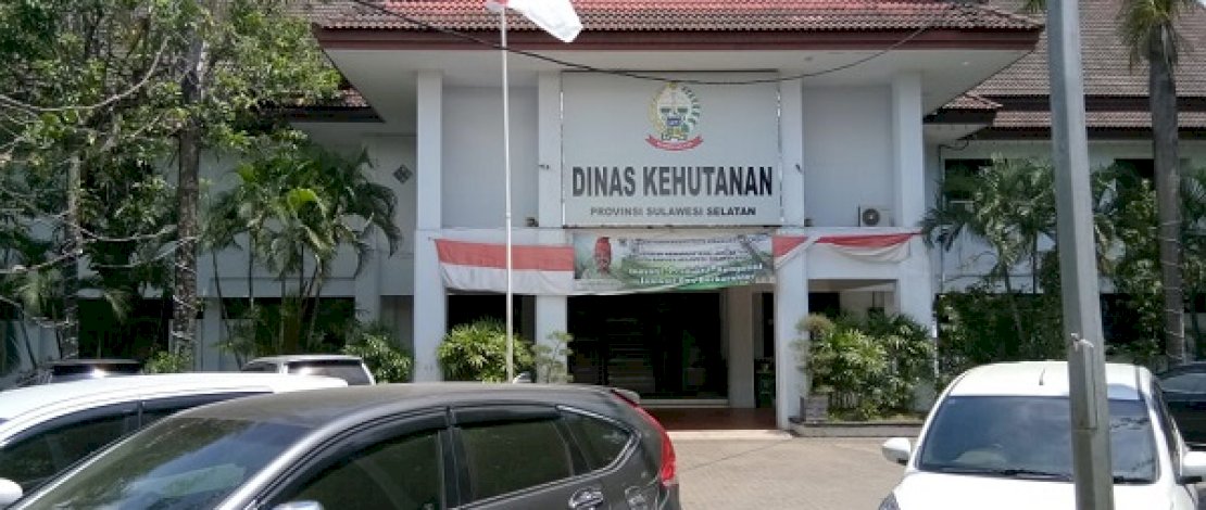 Kantor Dinas Kehutanan Provinsi Sulawesi Selatan.