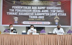 Bersama Pemkab Lutra, Kemenkumham Gelar&nbsp;Rapat Tim Pengawasan Orang Asing Tingkat Kecamatan