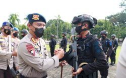 5 Bulan di Papua, 1 SST Brimob Bone Kembali ke Mako