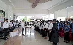 SK Pengangkatan 78 CPNS dan 18 PPPK Luwu Formasi Tahun 2021 Diserahkan Bupati Basmin