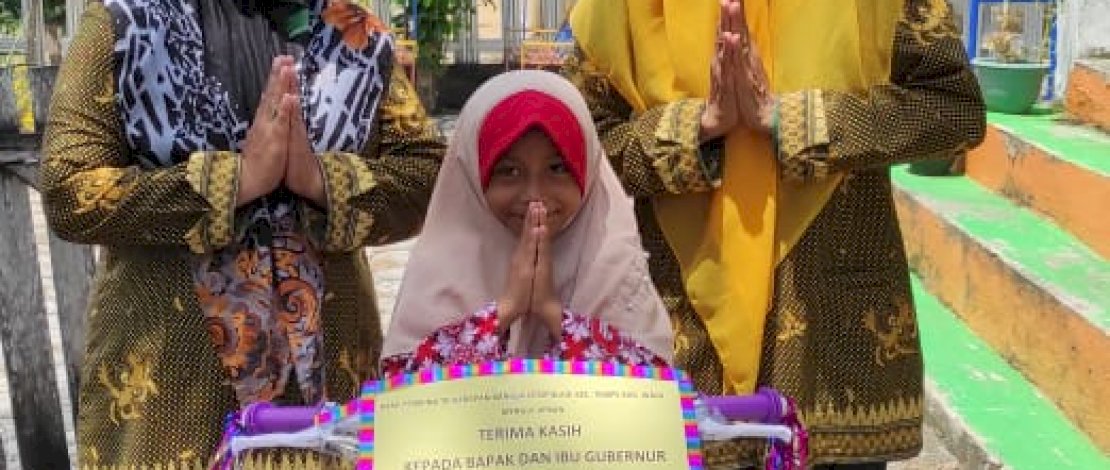Girangnya Anak Lima Tahun asal Wajo Ini Dapat Hadiah Sepeda Dari Gubernur Sulsel