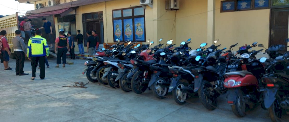 Satlantas Polres Luwu Utara Jaring 58 Motor Aksi Balapan Liar