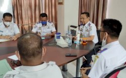 Iman Hud Terima Kunjungan Kadishub Sinjai dan Rombongan