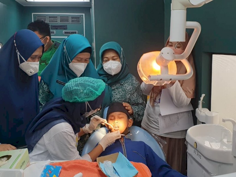 ISSCD Gandeng PKK Sulsel Gelar Pemeriksaan Gigi dan Mulut Individu Berkebutuhan Khusus
