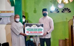 Tarawih Keliling,&nbsp;Bupati Gowa Serahkan Bantuan Pembangunan Masjid di Biringbulu