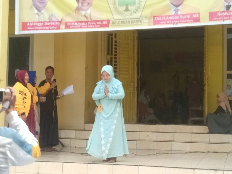 Golkar Gowa Gelar Kontes Muslimah dan Pasar Karya