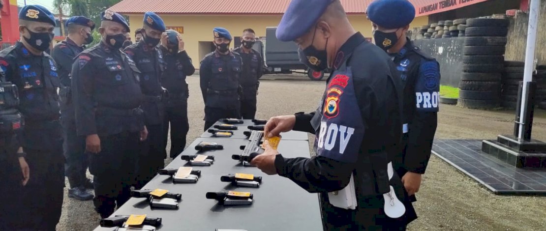 Seluruh Kendaraan Anggota Brimob Bone Diperiksa, Ada Apa ?