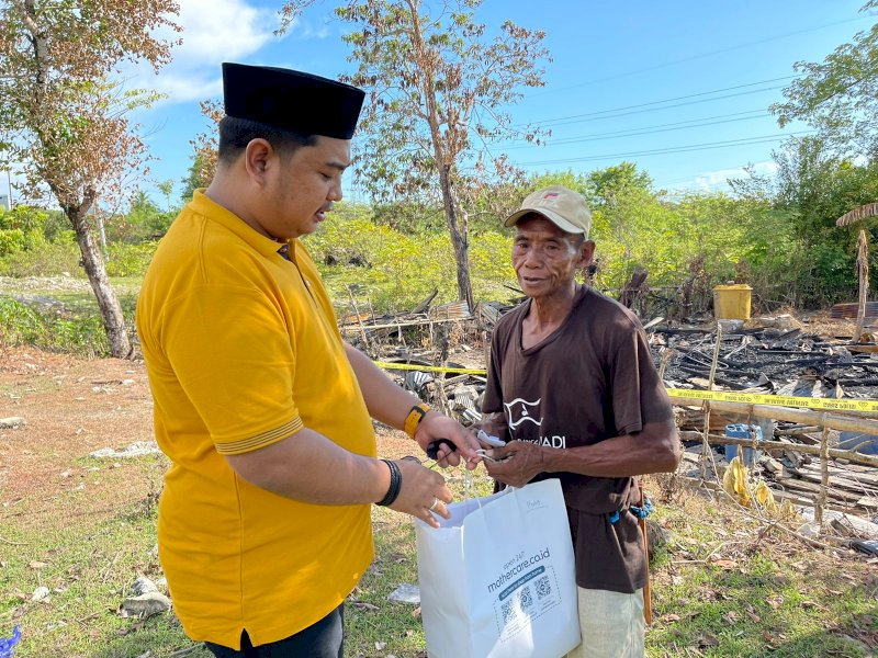 Peduli, MHG Bantu Korban Kebakaran di Barru