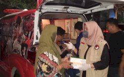 Gerak Cepat, Baguna PDIP Sulsel Salurkan Bantuan Sembako dan Periksa Kesehatan Korban Kebakaran di Jalan Veteran