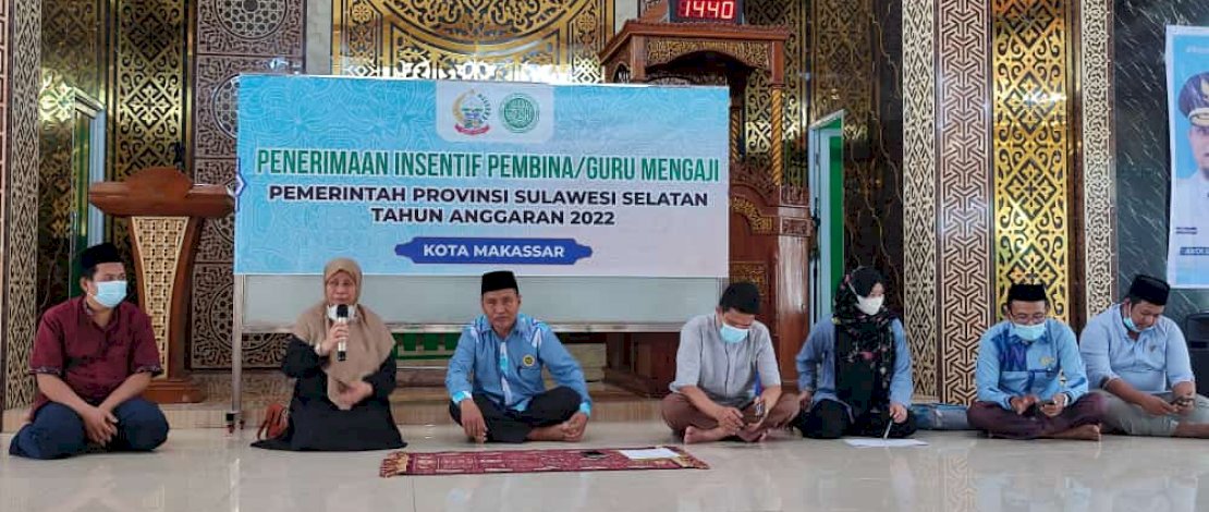 BKPRMI Sulsel Salurkan Bantuan Insentif Guru Mengaji di Makassar BKPRMI Sulsel Salurkan Bantuan Insentif Guru Mengaji di Makassar