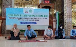 BKPRMI Sulsel Salurkan Bantuan Insentif Guru Mengaji di  Makassar