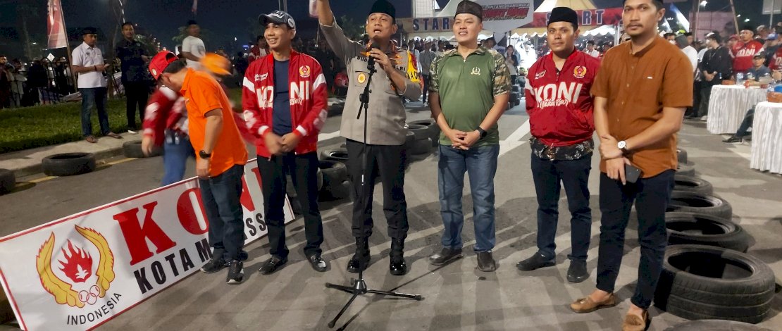 Ketua DPRD Rudianto Lallo, Sekda, Kapolrestabes dan Dandim Makassar Ikut Balapan di Lantang Banggia Street Race