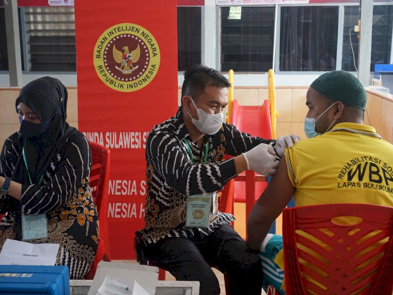 Binda Sulsel Gelar Vaksinasi di Lapas Kelas IIA Bulukumba
