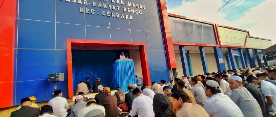 Jadi Khatib salat IdulFitri di Cenrana, Muzayyin Arif Ingatkan Jamaah Soal Pejuangan Ummat Islam di Gaza