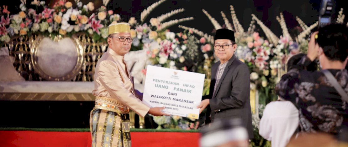 Danny Pomanto Serahkan Infaq Uang  Panaik Aura, Ketua Baznas : Pertama di Indonesia