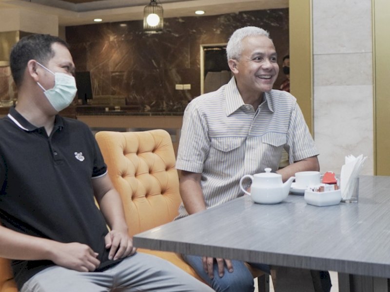 Bertemu di Makassar, Intip Keakraban Ganjar Pranowo dan Fadli Ananda