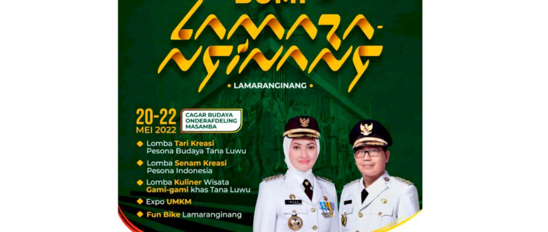 Festival Bumi Lamaranginang 2022 Pemkab Lutra Gelar Sejumlah Lomba