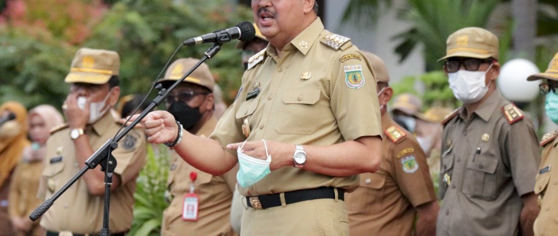 Usai Libur Cuti, Bupati Pinrang Pimpin Apel Perdana