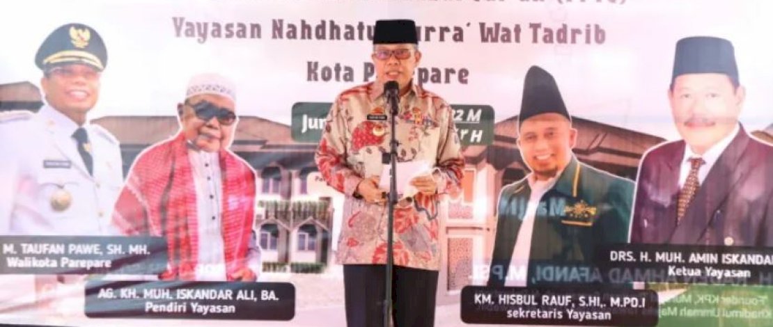 Wujud Peduli Keumatan, Wali Kota Parepare Sumbangkan Gaji dan Tunjangan untuk Pembangunan Pesantren