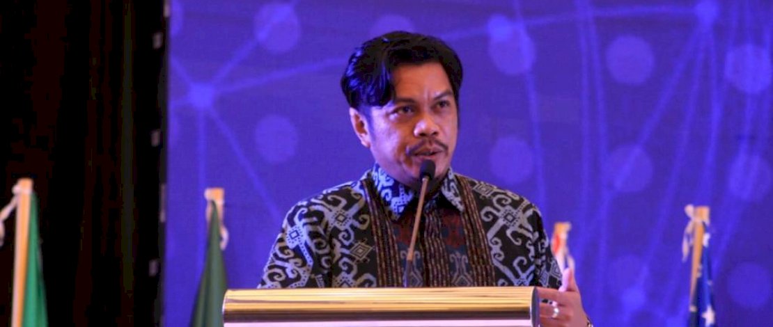 Kepala Badan Pendapatan Daerah Kota Makassar, Firman Hamid Pagarra saat melakukan pemaparan dalam Bilateral Forum FGD, Kamis (12/3/2022) di Langham Ballroom Jakarta.