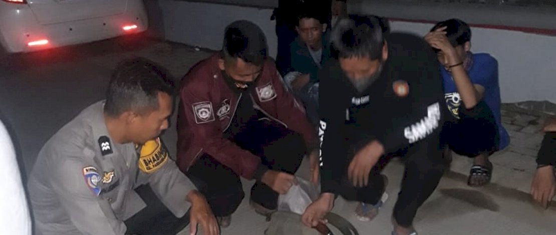 Polres Gowa Gagalkan Rencana Penyerangan, Empat Pemuda Diamankan Barsama Sajam