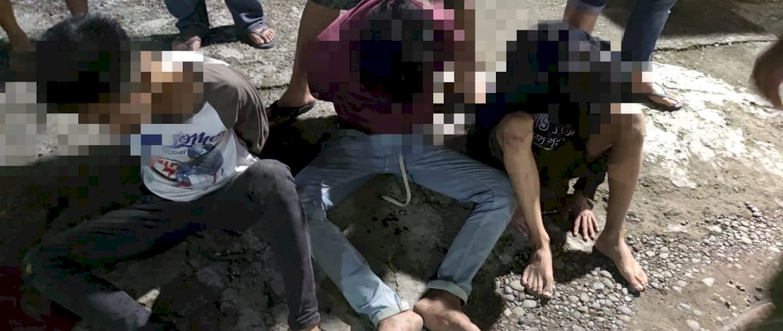 Bubarkan Perang Kelompok, Anggota Polisi Terkena Sabetan Parang, Tiga Pelaku Diamankan Bubarkan Perang Kelompok, Anggota Polisi Terkena Sabetan Parang, Tiga Pelaku Diamankan