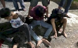 Bubarkan Perang Kelompok, Anggota Polisi Terkena Sabetan Parang, Tiga Pelaku Diamankan