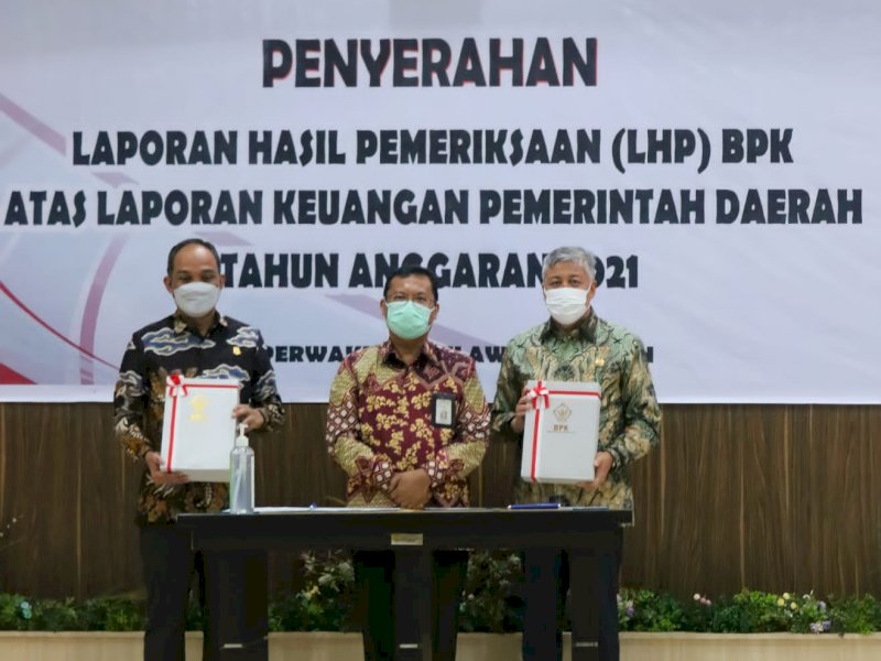 Salut Kabupaten Pinrang Berhasil Raih Opini WTP BPK 10 Tahun Berturut-turut