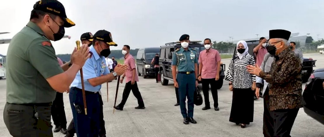 Wapres Ma’ruf Amin didampingi Ibu Wury Ma'ruf bertolak ke Sultra untuk melakukan kunjungan kerja, Kamis ((19/04/2022) pagi.