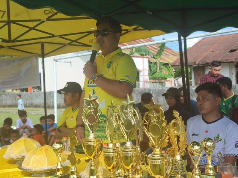 Peduli Olahraga, Tim MHG Gelar Pertandingan Sepak Bola Trofeo