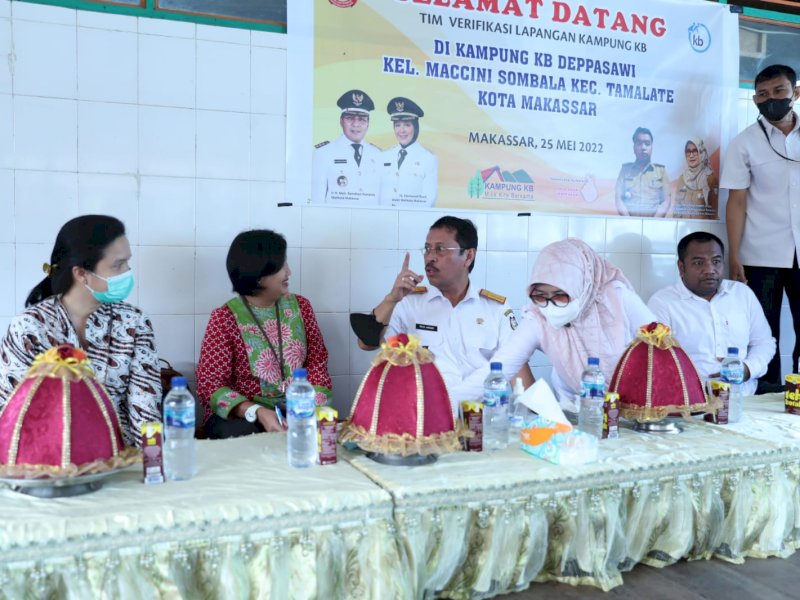Sekda Kota Makasar Terima Kunjungan Tim Verifikasi Lapangan Kampung KB