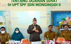 Ketua TP PKK Sosialisasi Jajanan Sehat bagi Murid SD