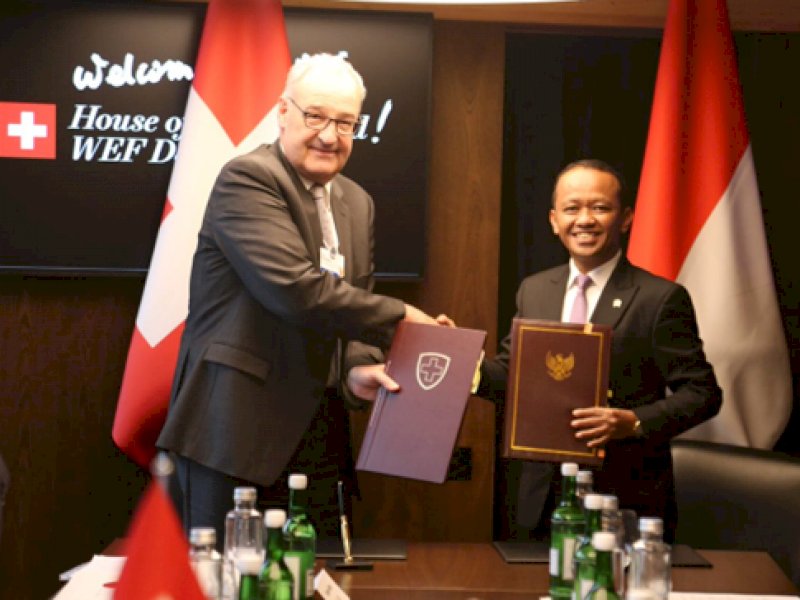 Selama WEF, Indonesia - SWISS Tandatangan 4 Perjanjian Dagang. Apa saja? 