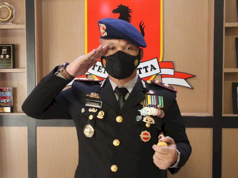 Brimob Bone Ikuti Upacara Peringatan Hari Lahir Pancasila Secara Daring