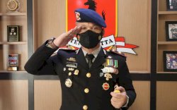 Brimob Bone Ikuti Upacara Peringatan Hari Lahir Pancasila Secara Daring