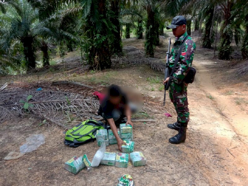 Warga Pinrang Diamankan TNI Bersama Sabu-sabu 13,6 Kilo di Perbatasan Indonesia-Malaysia