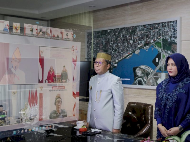 Peringatan Hari Lahir Pancasila, Walikota Makassar Ajak Warga Terapkan Nilai-nilai Pancasila