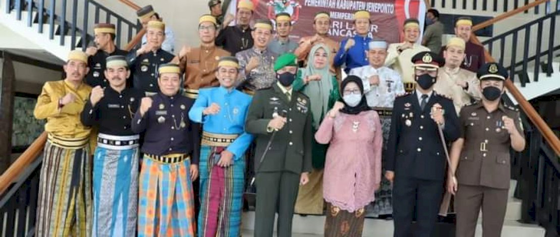 Secara Virtual Pemkab Jeneponto Peringati Hari Lahir Pancasila Secara Virtual