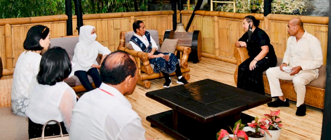 Diskusi dengan Pegiat Bambu, Presiden Jokowi Apresiasi Teknologi Pengolahan Bambu
