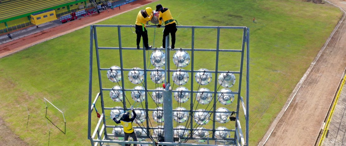 Turut Tonton Pertandingan PSM VS Sulut United, Tim  LIB Mulai Verifikasi Stadion BJ Habibie