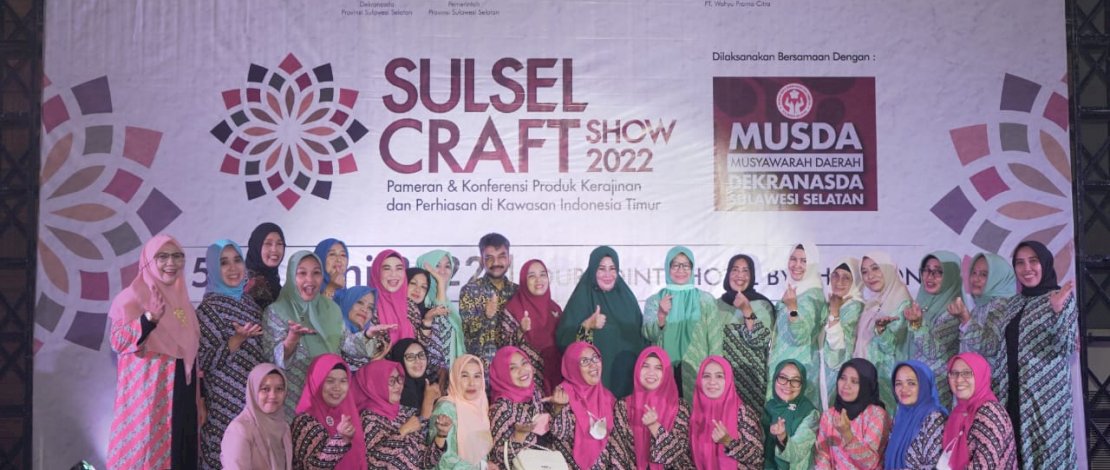 Ajang Sulsel Craft 2022, Dekranasda Luwu Pamerkan Batik dan Kerajinan dari Limbah