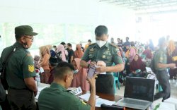 Dandim 1426/Takalar Pantau Penyaluran BLT Minyak Goreng