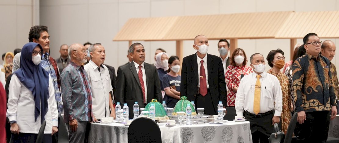 Musyawarah Provinsi (Musprov) VII DPD APINDO Sulsel di Hotel Claro Makassar, Senin, 13 Juni 2022.