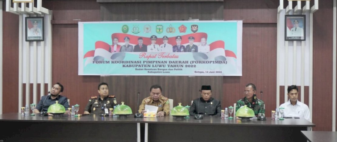 Jelang Tahapan Pemilu 2024, Pemkab dan Forkopimda Luwu Gelar Rapat Terbatas Jelang Tahapan Pemilu 2024, Pemkab dan Forkopimda Luwu Gelar Rapat Terbatas
