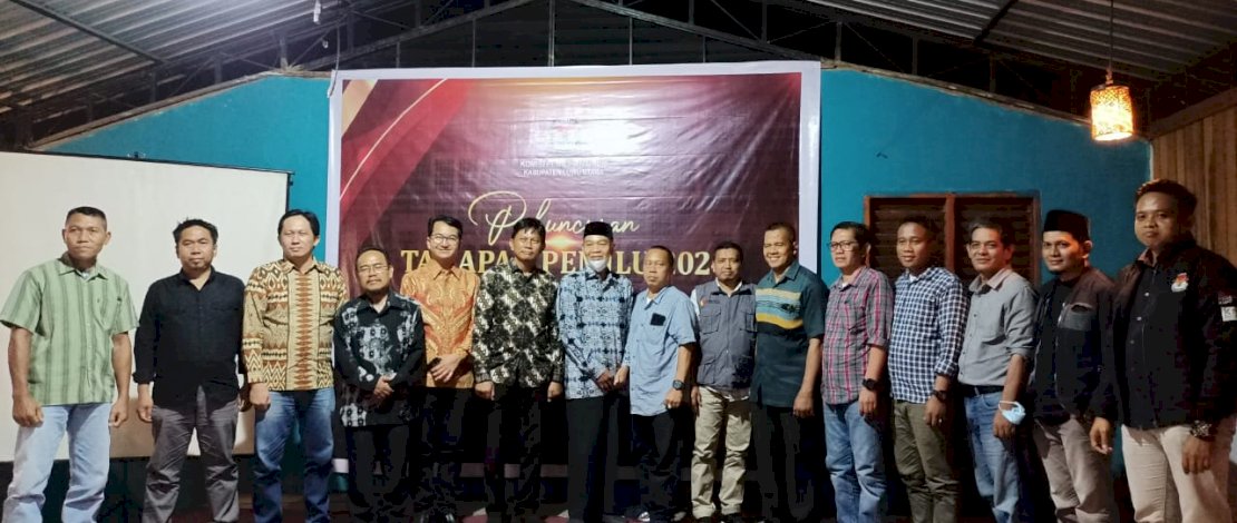 KPU- Bawaslu Lutra Nobar Peluncuran Tahapan Pemilu 2024