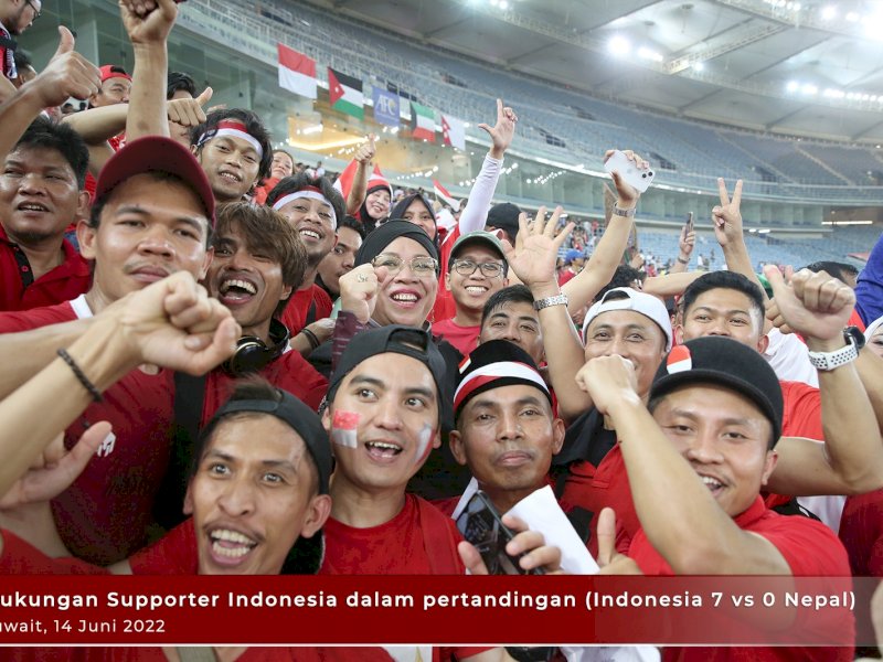 Hebohnya WNI di Kuwait Saksikan Timnas Menang  Lawan Nepal Di Babak Penyisihan Piala Asia